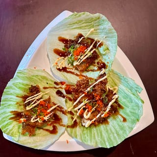 Soft Shell Crab Lettuce Wrap