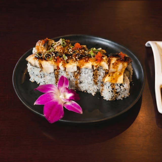 Baked Golden Scallop Roll.